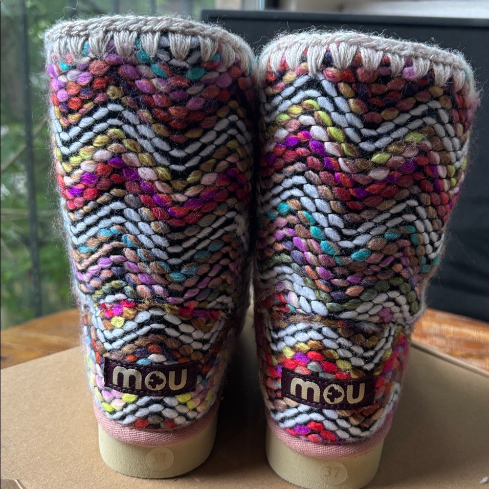 Mou Arctic 24 Colorful Wool Winter Boots - Picture 3 of 12